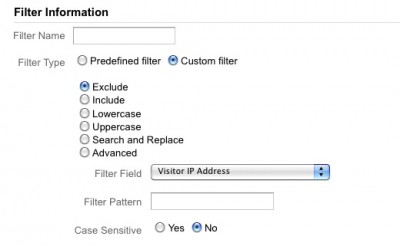 Exclude Dynamic IP Address in Google Analytics