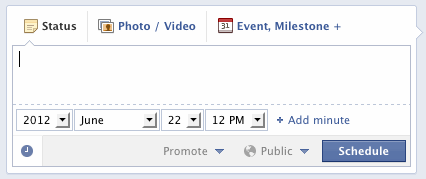 how to schedule facebook posts