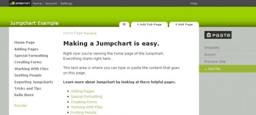 jumpchart wireframe tool