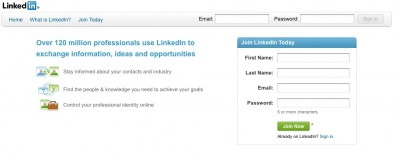 LinkedIn login