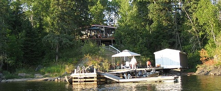 Our family camp at Lake of the Woods, east of Kenora, in northern Ontario.