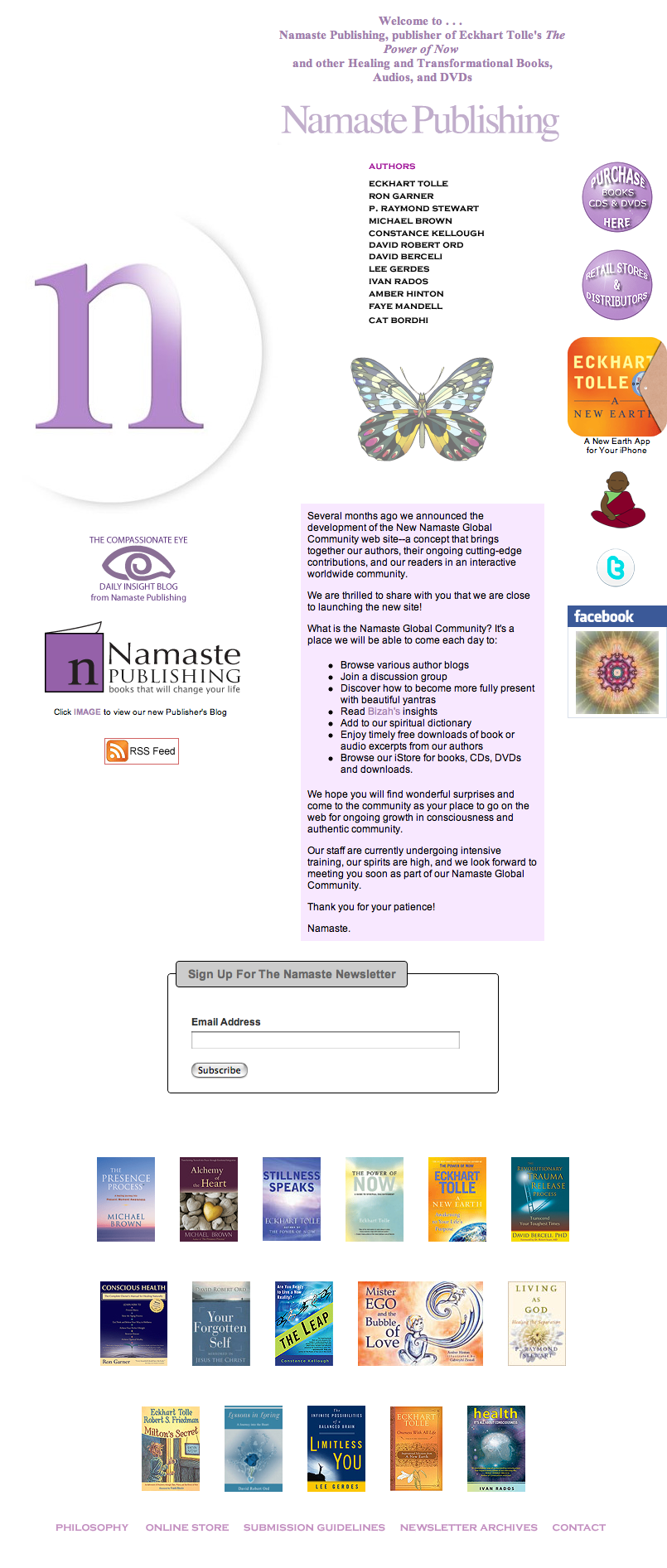 Namaste Publishing Launches New Website