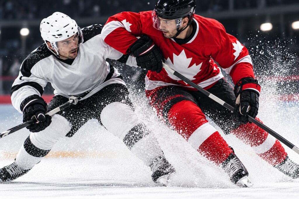 Elbows Up. Then what, Brand Canada? 1 Buy Canadian-Brand Canada, hockey players elbows up