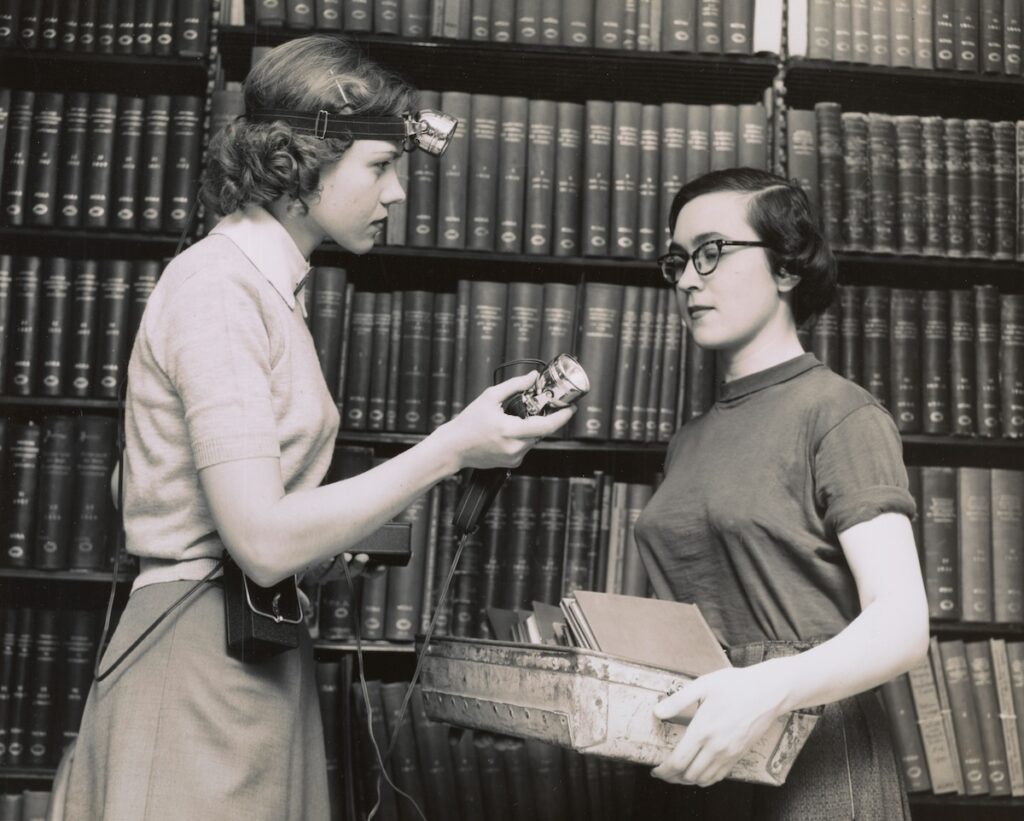 Stack maintenance 1948. New York Public Library